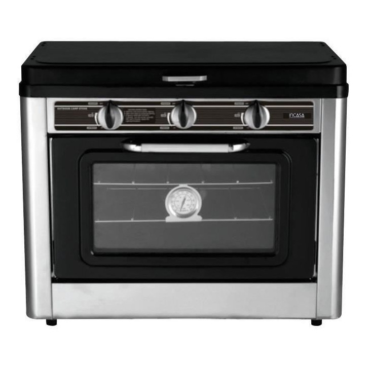 Combiné four / réchaud 2 feux de camping - INCASA - 016463