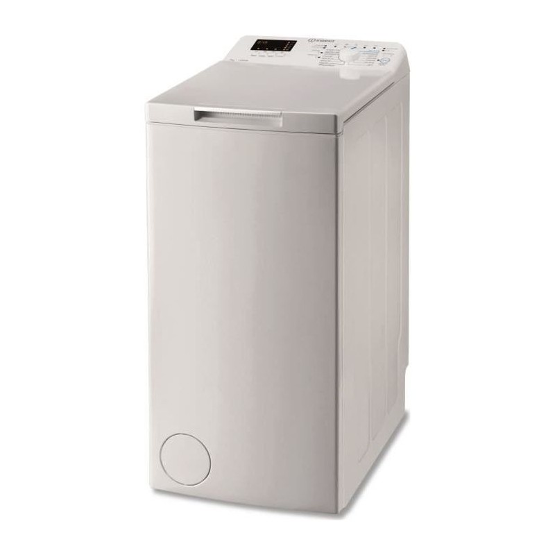 Lave-linge top INDESIT BTWL7220FR/N - 7 kg - 1200 trs/min - Blanc Lave-linge top INDESIT BTWL7220FR/N - 7 kg - 1200 trs/min - Blanc