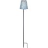 Lampe solaire - GARDEN ID Argent - Ø12 h70 cm - Autonomie 6-8h - Pied
