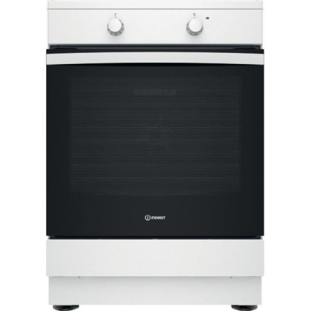 Cuisiniere a induction - INDESIT - IS67IQ5KCW/E - 3 foyers - 2600 W -