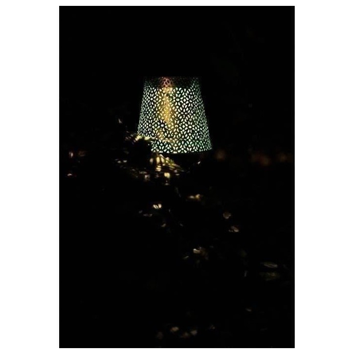 Lampe solaire - GARDEN ID Argent - Ø12 h70 cm - Autonomie 6-8h - Pied stabilisateur - Bouton on/off - Pile AAA. Lampe solaire - GARDEN ID Argent - Ø12 h70 cm - Autonomie 6-8h - Pied stabilisateur - Bouton on/off - Pile AAA.