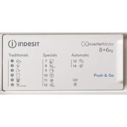 Lave-linge séchant encastrable INDESIT - BIWDIL861485EU - 8 / 6 kg -
