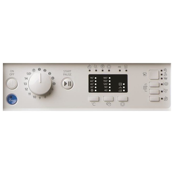 Lave-linge séchant encastrable INDESIT - BIWDIL861485EU - 8 / 6 kg - Induction - L60cm - 1400 trs/min - Blanc Lave-linge séchant encastrable INDESIT - BIWDIL861485EU - 8 / 6 kg - Induction - L60cm - 1400 trs/min - Blanc