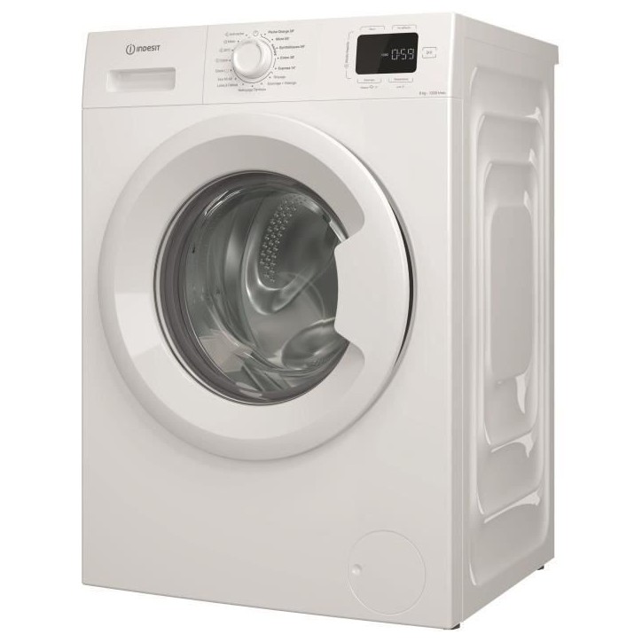 Lave-linge hublot INDESIT IM962MYTIMEFR MyTime - 9 kg - Induction - L60cm - 1200 trs/min - Classe A - Blanc Lave-linge hublot INDESIT IM962MYTIMEFR MyTime - 9 kg - Induction - L60cm - 1200 trs/min - Classe A - Blanc