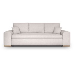 Canapé convertible avec coffre de rangement 3 places - INDIAN - Tissu