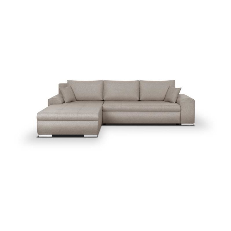 Canapé d'angle convertible réversible + coffre de rangement - Tissu Canapé d'angle convertible réversible + coffre de rangement - Tissu