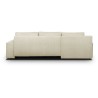 Canapé d'angle convertible - 5 places - INDIAN - Tissu velours côtel