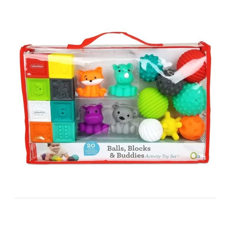 Set sensoriel INFANTINO 20 pieces Set sensoriel INFANTINO 20 pieces