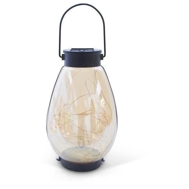 Lanterne Solaire - GARDEN ID Bali - Ø14 H23 cm - Éclairage 6-8h - Accrochage polyvalent - Pile AAA rechargeable. Lanterne Solaire - GARDEN ID Bali - Ø14 H23 cm - Éclairage 6-8h - Accrochage polyvalent - Pile AAA rechargeable.