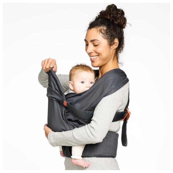 Porte bébé INFANTINO HUG&CUDDLE - A enfiler - 3 a 11,8 kg - Systeme écharpe de portage - Des la naissance