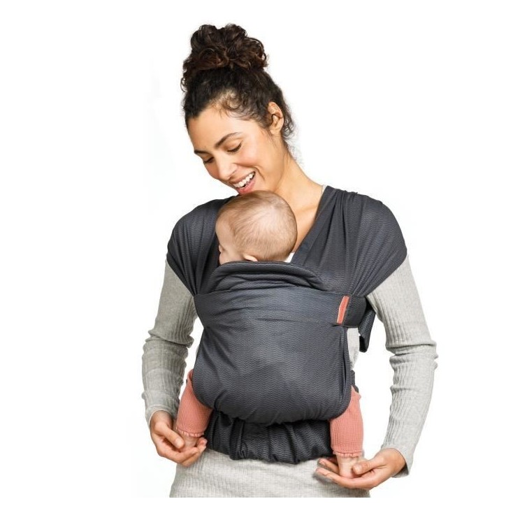 Porte bébé INFANTINO HUG&CUDDLE - A enfiler - 3 a 11,8 kg - Systeme écharpe de portage - Des la naissance