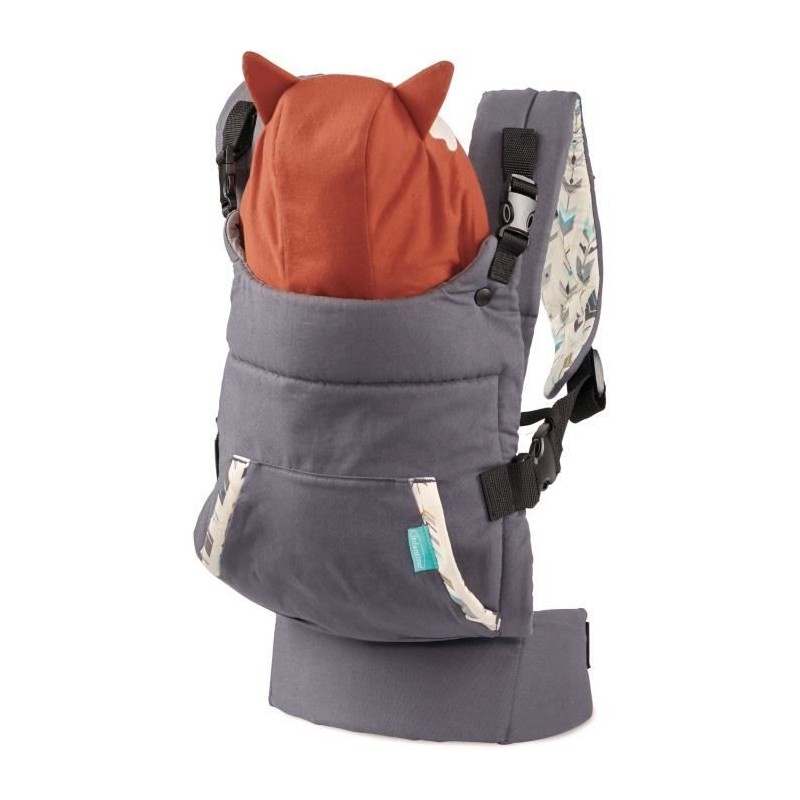 Porte-Bébé INFANTINO Cuddle Up Renard - 2 modes : ventral face et do Porte-Bébé INFANTINO Cuddle Up Renard - 2 modes : ventral face et do