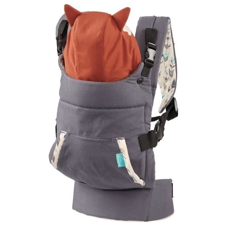 Porte-Bébé INFANTINO Cuddle Up Renard - 2 modes : ventral face et dorsal Porte-Bébé INFANTINO Cuddle Up Renard - 2 modes : ventral face et dorsal