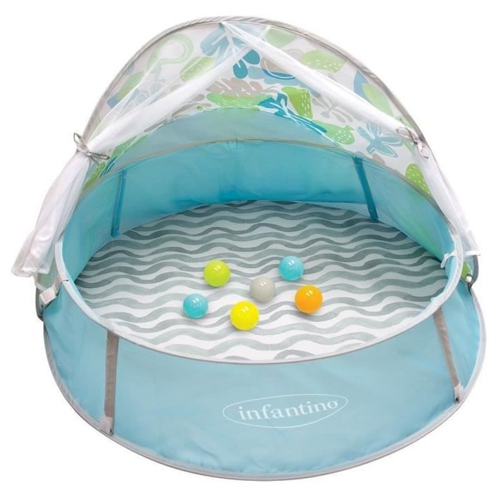 Aire de jeu évolutive a balles 3 en 1 avec canopy anti UV et moustiquaire - INFANTINO - 303127 Aire de jeu évolutive a balles 3 en 1 avec canopy anti UV et moustiquaire - INFANTINO - 303127
