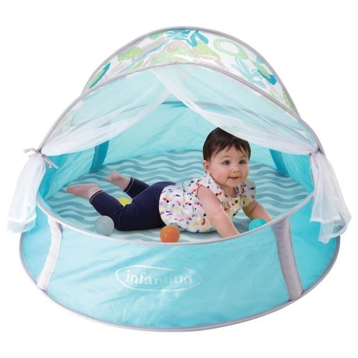Aire de jeu évolutive a balles 3 en 1 avec canopy anti UV et moustiquaire - INFANTINO - 303127 Aire de jeu évolutive a balles 3 en 1 avec canopy anti UV et moustiquaire - INFANTINO - 303127