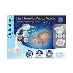 Mobile - INFANTINO - 4915 - Douce Nuit 3en1 - Blanc