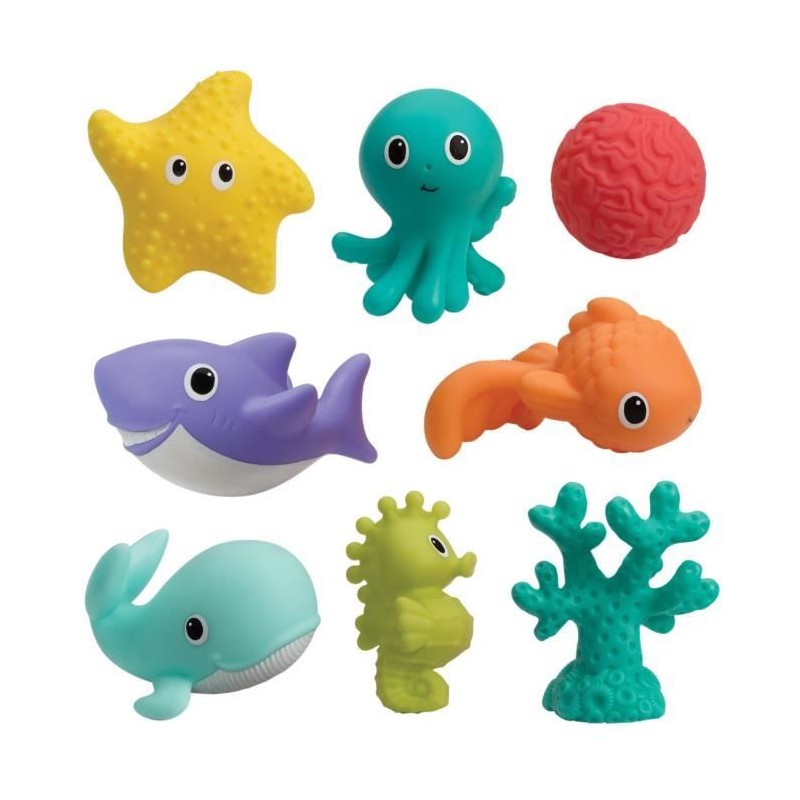 Set Arroseurs 8 pcs - INFANTINO - Découvrez la richesse de l'océan - Set Arroseurs 8 pcs - INFANTINO - Découvrez la richesse de l'océan -