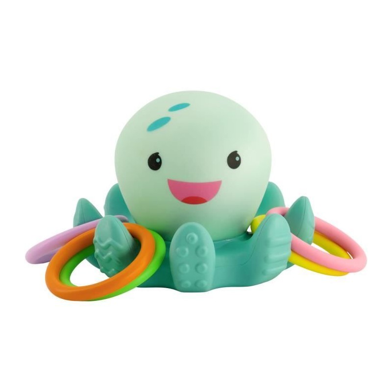 Jouet de bain - INFANTINO - Pieuvre Lumineuse de bain avec anneaux Jouet de bain - INFANTINO - Pieuvre Lumineuse de bain avec anneaux