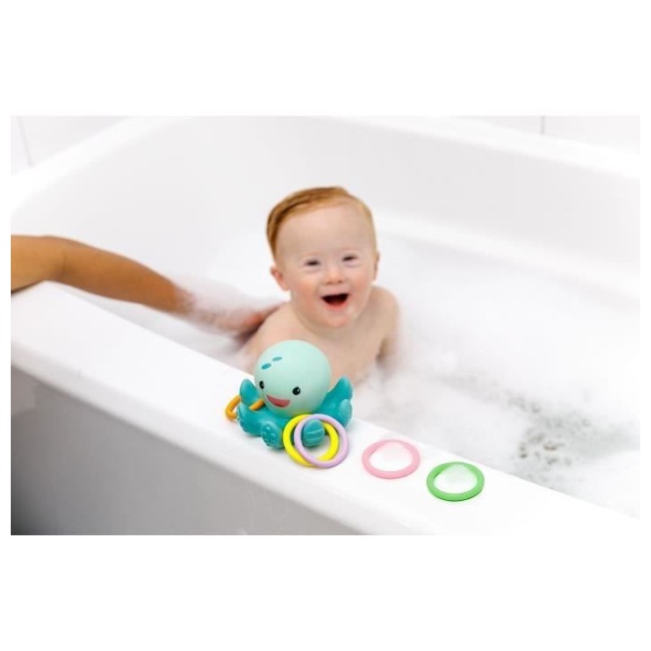 Jouet de bain - INFANTINO - Pieuvre Lumineuse de bain avec anneaux Jouet de bain - INFANTINO - Pieuvre Lumineuse de bain avec anneaux