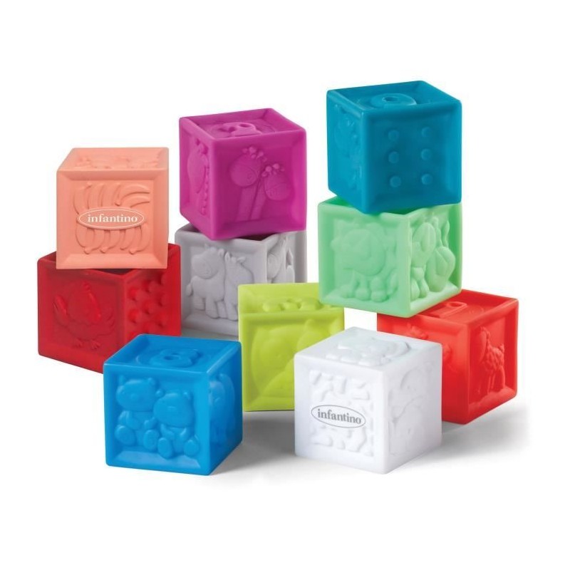 Sac vinyl avec 10 cubes souples - INFANTINO - 206711 - Sensoriels Sac vinyl avec 10 cubes souples - INFANTINO - 206711 - Sensoriels
