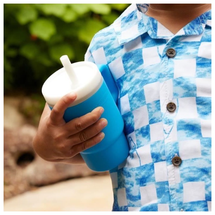Ma premiere tasse - INFANTINO - Silicone - Bleu océan