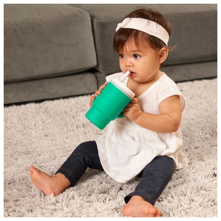 Ma premiere tasse - INFANTINO - Silicone - Vert sapin Ma premiere tasse - INFANTINO - Silicone - Vert sapin