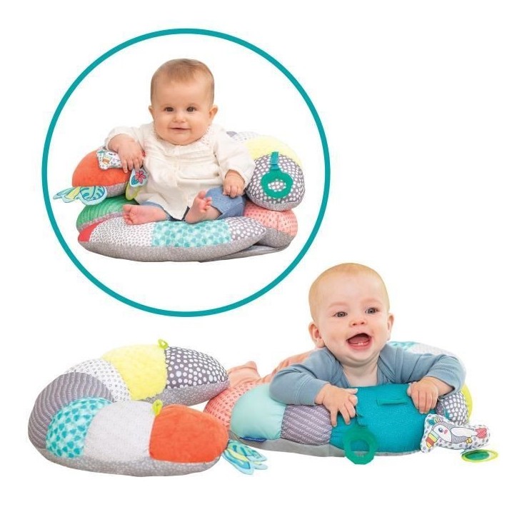 Coussin d'activités 2-in-1 INFANTINO Tummy Time Coussin d'activités 2-in-1 INFANTINO Tummy Time