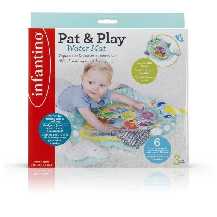 INFANTINO Tapis a eau Découverte sensorielle licorne des mers - 71 x 48 cm INFANTINO Tapis a eau Découverte sensorielle licorne des mers - 71 x 48 cm