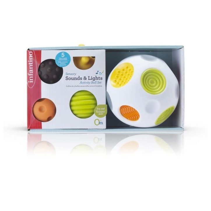 Balle d'éveil - INFANTINO - Senso' Balle Sonore - Multicolore Balle d'éveil - INFANTINO - Senso' Balle Sonore - Multicolore