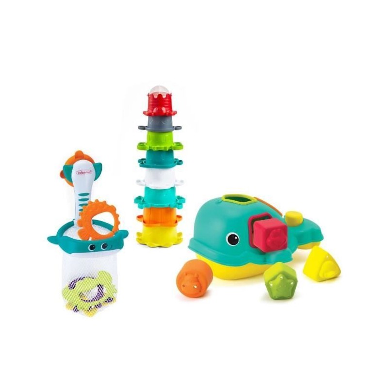 Coffret de bain 17 pieces Orque pour bébé - Infantino Coffret de bain 17 pieces Orque pour bébé - Infantino