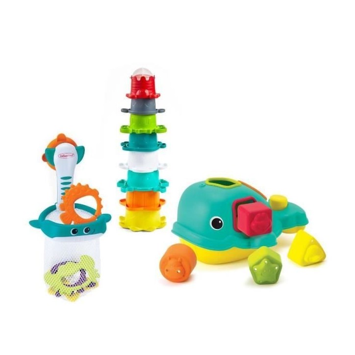 Coffret de bain 17 pieces Orque pour bébé - Infantino Coffret de bain 17 pieces Orque pour bébé - Infantino