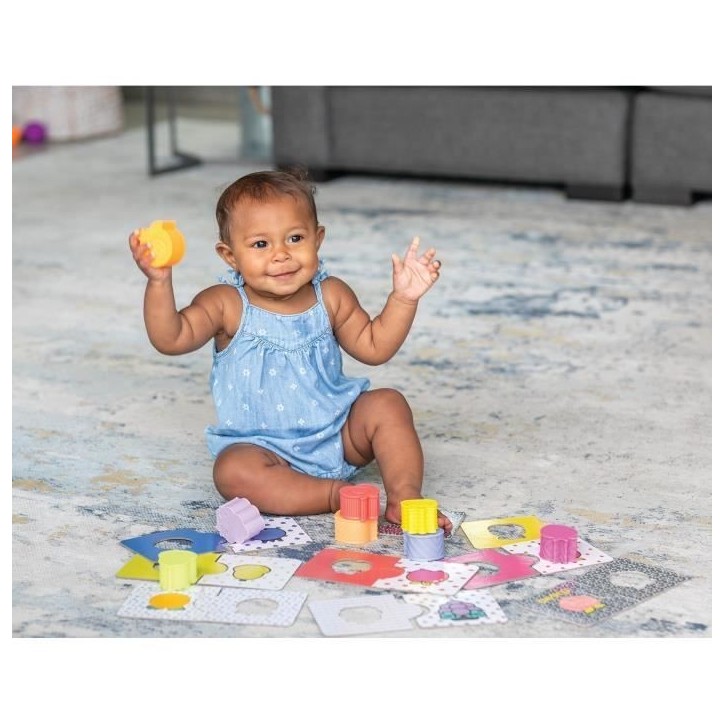 Puzzle a formes - INFANTINO - 315195 - Sensoriel - 24 pieces Puzzle a formes - INFANTINO - 315195 - Sensoriel - 24 pieces