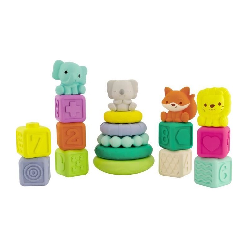 Coffret de 20 pieces sensorielles - INFANTINO - 315222 - Empilables