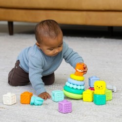 Coffret de 20 pieces sensorielles - INFANTINO - 315222 - Empilables
