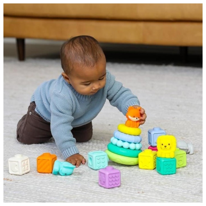 Coffret de 20 pieces sensorielles - INFANTINO - 315222 - Empilables