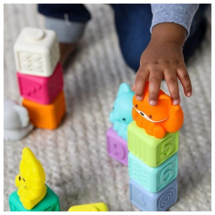 Coffret de 20 pieces sensorielles - INFANTINO - 315222 - Empilables
