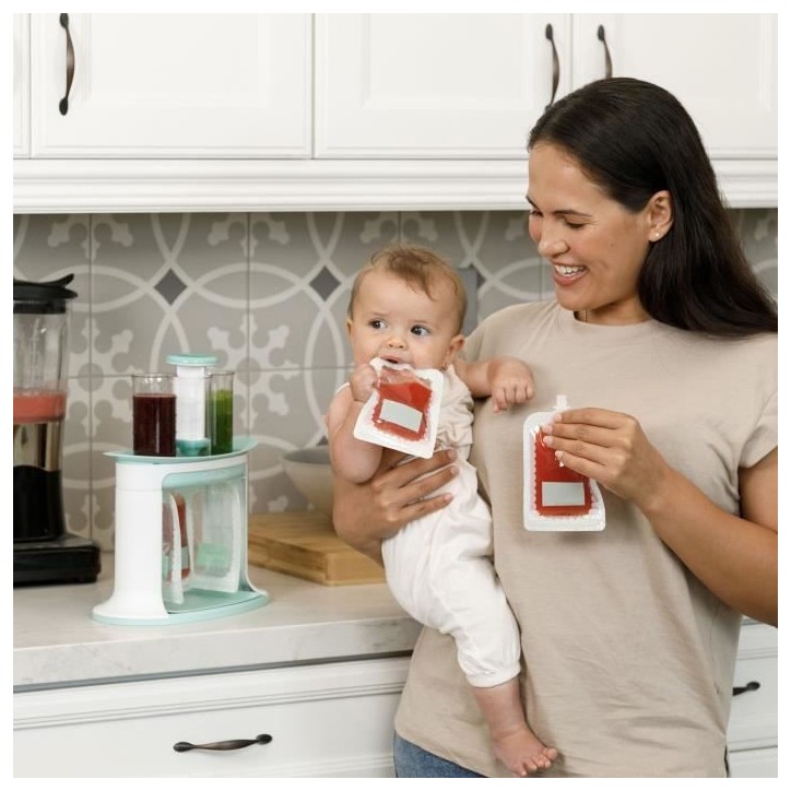Station de remplissage - INFANTINO - Squeeze Station - Préparation gourdes maison - Compatible purées, compotes, yaourts Station de remplissage - INFANTINO - Squeeze Station - Préparation gourdes maison - Compatible purées, compotes, yaourts