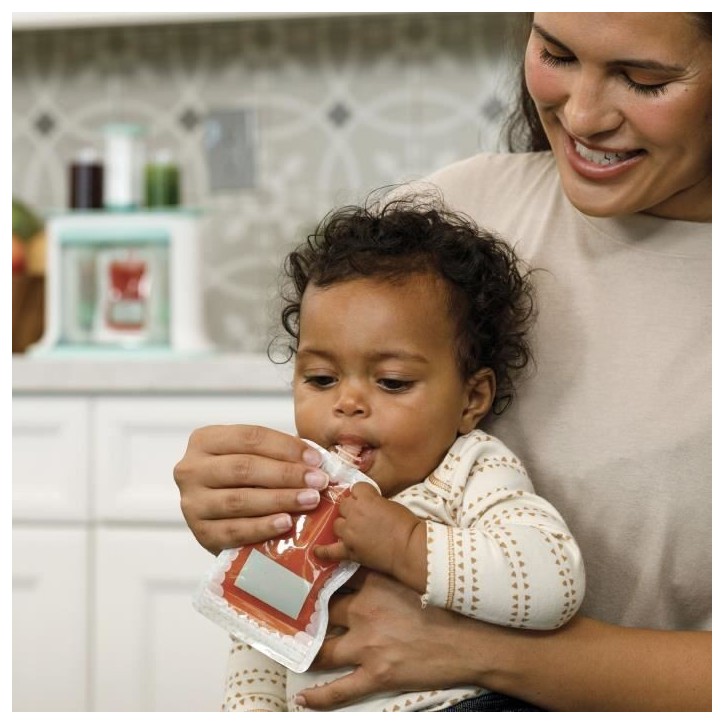 Station de remplissage - INFANTINO - Squeeze Station - Préparation gourdes maison - Compatible purées, compotes, yaourts Station de remplissage - INFANTINO - Squeeze Station - Préparation gourdes maison - Compatible purées, compotes, yaourts