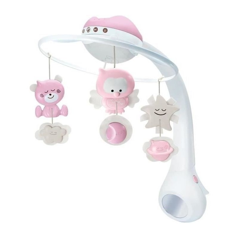 Mobile - INFANTINO - 4914 - Douce Nuit 3en1 - Rose Mobile - INFANTINO - 4914 - Douce Nuit 3en1 - Rose