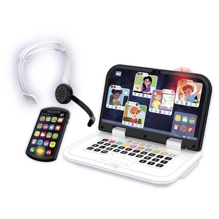 Kit Télétravail - KD - Mon Premier Kit de Télétravail - Effets lumineux et sons réalistes des 18 mois Kit Télétravail - KD - Mon Premier Kit de Télétravail - Effets lumineux et sons réalistes des 18 mois