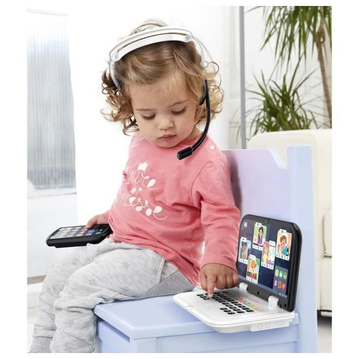 Kit Télétravail - KD - Mon Premier Kit de Télétravail - Effets lumineux et sons réalistes des 18 mois Kit Télétravail - KD - Mon Premier Kit de Télétravail - Effets lumineux et sons réalistes des 18 mois