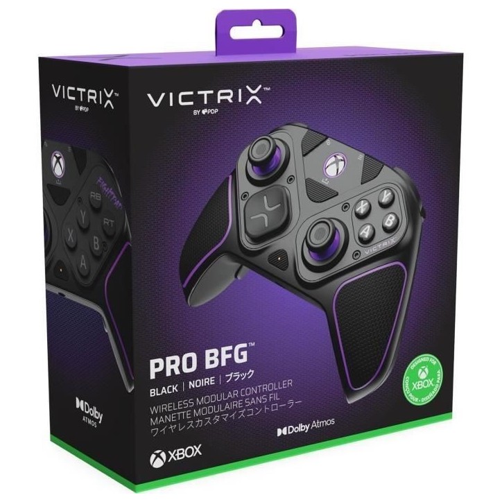 Manette sans fil PDP Victrix Pro BFG - PC, Xbox One et Series X|S - Noir