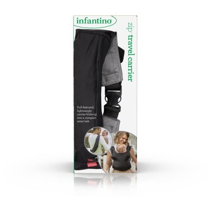 INFANTINO Porte-Bébé Banane Zip Travel INFANTINO Porte-Bébé Banane Zip Travel