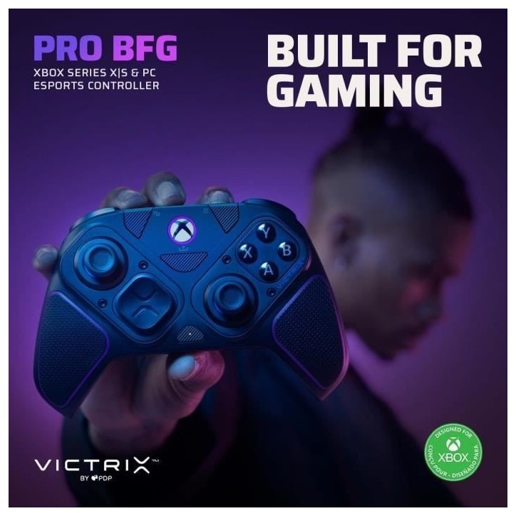 Manette sans fil PDP Victrix Pro BFG - PC, Xbox One et Series X|S - Noir