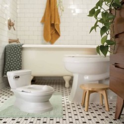 INGENUITY Mini Toilette enfant avec Réducteur de Toilette inclus, Cha