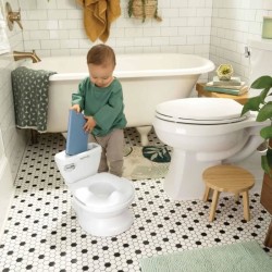 INGENUITY Mini Toilette enfant avec Réducteur de Toilette inclus, Cha