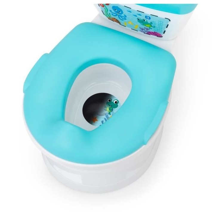 BABY EINSTEIN Mini Toilette enfant avec Réducteur de Toilette inclus, Chasse d'eau musicale, ludique, Cadeau Noel bébé BABY EINSTEIN Mini Toilette enfant avec Réducteur de Toilette inclus, Chasse d'eau musicale, ludique, Cadeau Noel bébé