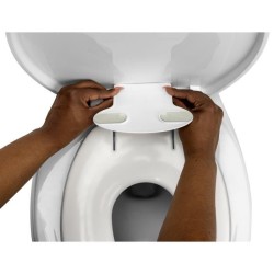 INGENUITY Réducteur de lunette de toilette enfant, Flip & Sit,univers