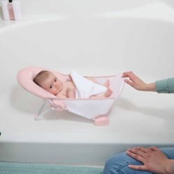 INGENUITY Transat de bain pour bébé fille pliable rose