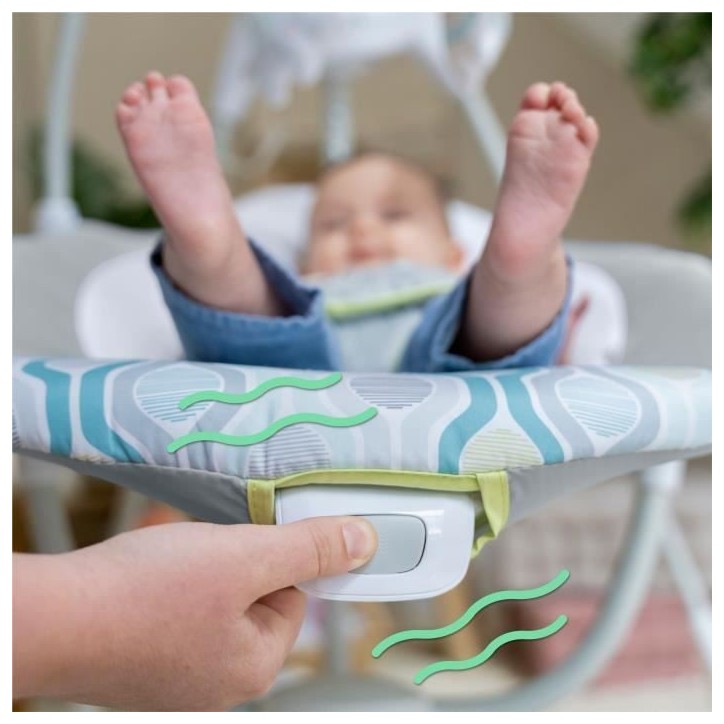 INGENUITY Balancelle transat bébé électrique pivotante 180° – Everston, 6 vitesses, Cadeau Noel bébé INGENUITY Balancelle transat bébé électrique pivotante 180° – Everston, 6 vitesses, Cadeau Noel bébé